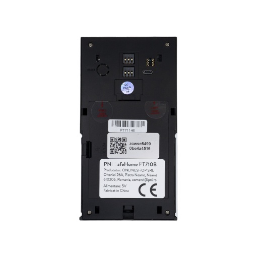 Pachet Interfon video inteligent PNI SafeHome PT710B WiFi HD, P2P si cablu USB 2.0 la Micro USB 1m - Img 10