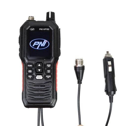 Pachet statie radio CB portabila PNI Escort HP 102 multi standard, 4W, 12V-24V, AM-FM cu antena CB PNI Extra 48 cu magnet - Img 8