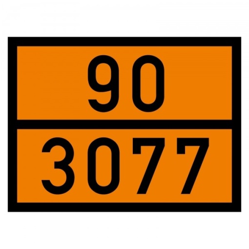 Placa ADR Aluminiu 90 3077 Placa ADR Aluminiu 90 3077