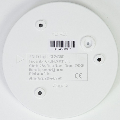 Plafoniera LED PNI D-Light CL2436D 36W, dimabila, cu telecomanda, rotunda 41 cm, 3000K-6500K, alimentare 230V, 3600 lm, alb - Img 5