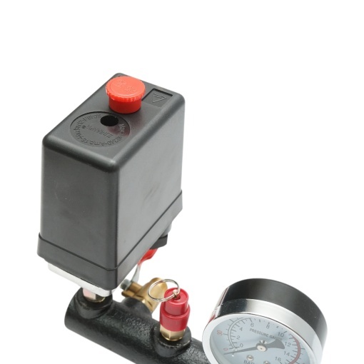Presostat complet cu manometru 220V, 15A, presiune maxima 12 bar pentru compersor aer DISGM62, DISGM63, DISGM66 - Img 6