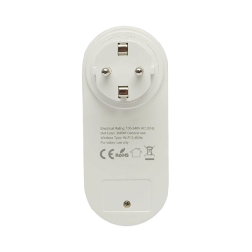Priza inteligenta smart Wi-Fi alba 100-240V, 16A, 3680W, 2 porturi USB 5V, aplicatie Tuya Smart Life, compatibila Alexa si Google Home - Img 4