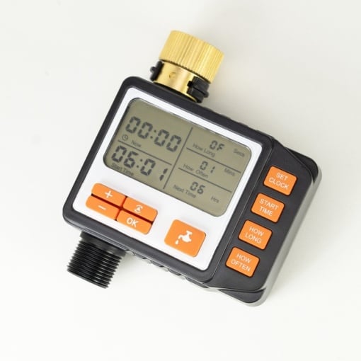 Programator pentru irigare PNI WT11 PRO, display LCD, racord 3/4, negru