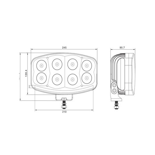 Proiector 18 LED 12/24V - Img 3