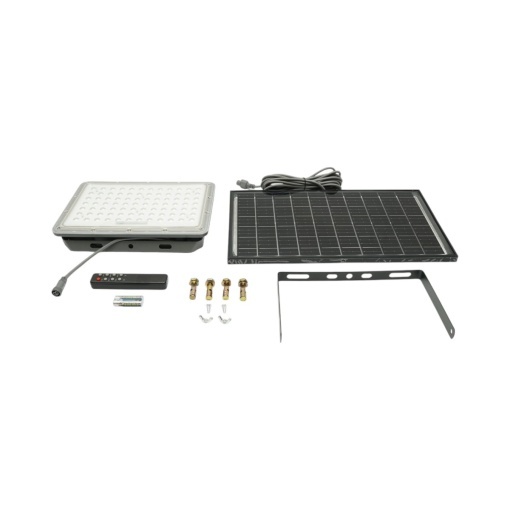 Proiector LED 300W, 6500K cu panou solar bifacial 30W, baterie LiFePO4 15000mAh si telecomanda IP66 Breckner Germany - Img 5