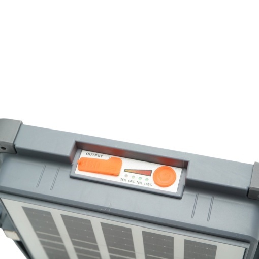 Proiector LED portabil 100W cu panou solar 3W, baterie 3600mAh, 6 moduri de iluminare, magnet, carlig, USB Power Bank 210x170x55mm Breckner Germany - Img 8