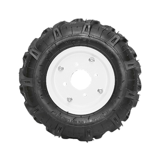 Roata completa 400/8 R1 4PR crampon cu janta alba - Img 3