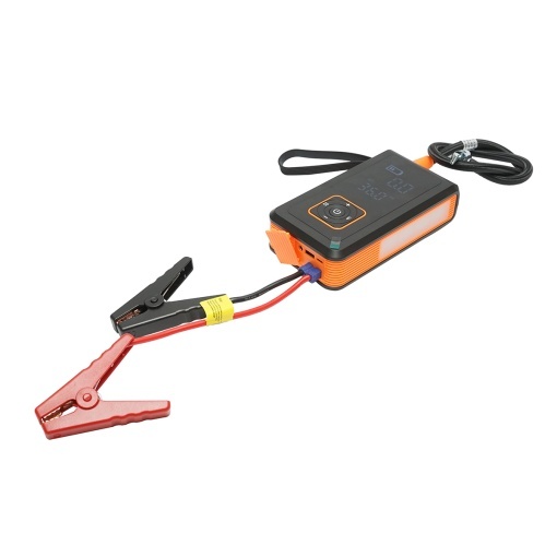 Robot pornire si compresor aer smart 80W 150 PSI, afisaj digital LED, baterie litiu 8000 mAh, baterie externa, lanterna LED, port USB/USB-C, accesorii incluse - Img 3