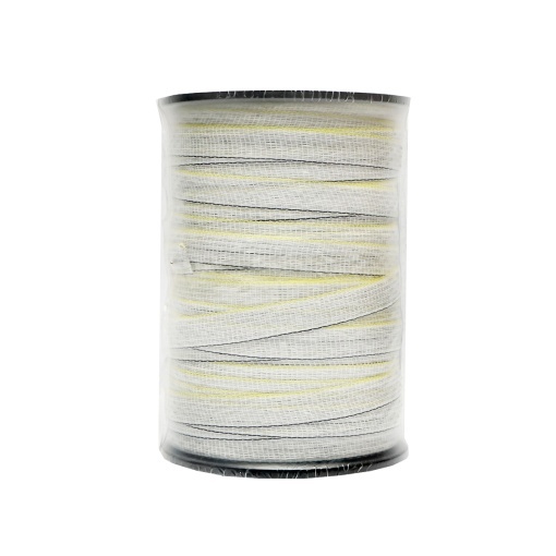 Rola banda alb-galben-negru, latime 20mm 5x0.3mm SS lungime 200m gard electric Baisan - Img 3