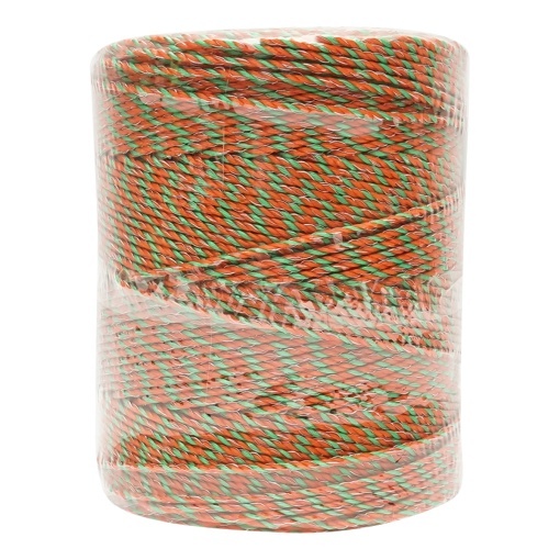 Rola fir portocaliu-verde fi 3 mm 3x0.2mm SS + 2x0.25mm CU, 500m gard electric Breckner Germany - Img 2