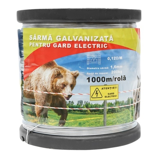 Sarma galvanizata pentru gard electric 1,6mm x 1000m Breckner Germany - Img 2