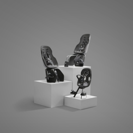 Scaun pentru copii, cu montare pe bicicleta in spate - Thule Yepp Nexxt 2 Maxi Frame mounted Monument Gray - Img 4