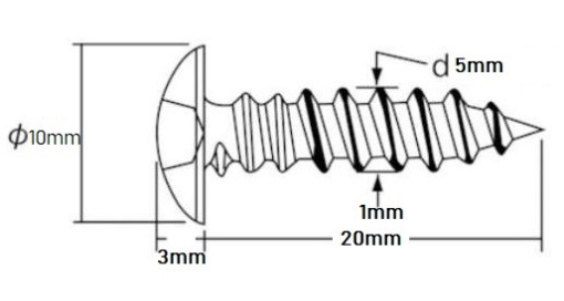Set 10 buc suruburi Husqvarna 136 (M5 x 20mm) - Img 2
