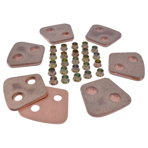 Set 12 ferodouri cu nituri disc ambreiaj 4mm 77x69 D1010 U-1010 - Img 2