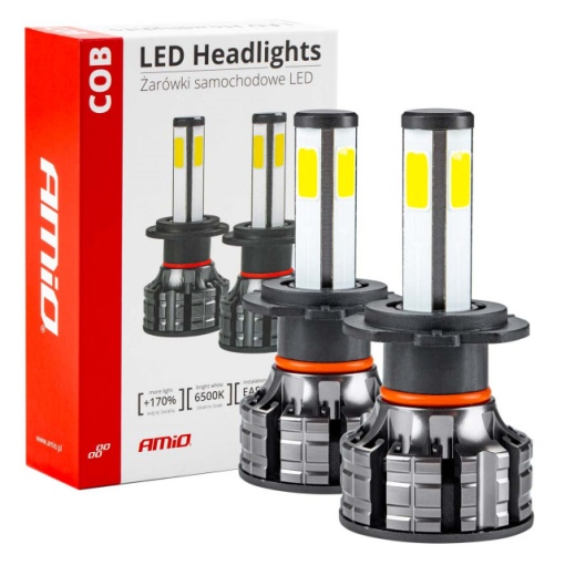 Set 2 buc bec LED H7 COB