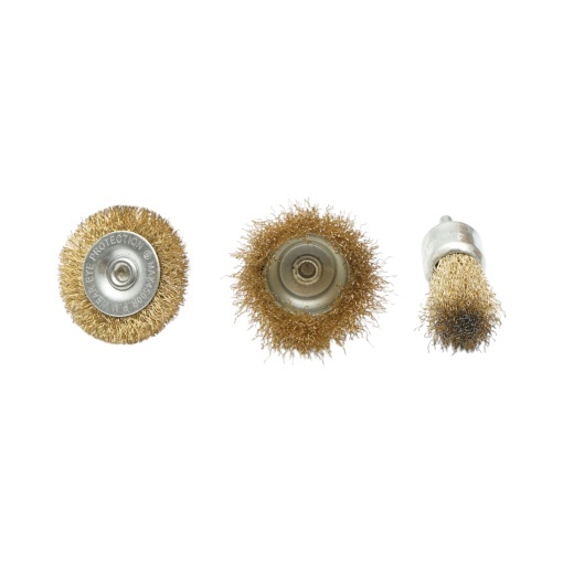 Set 3 perii sarma circulare 50mm, cupa 50mm, pensula 25mm, tija 6mm, max. 4500rpm Breckner Germany - Img 3