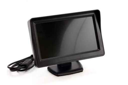 Set 4 senzori parcare, albi, cu camera, monitor 4.3" si buzzer - Img 6