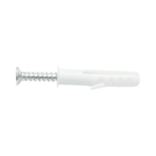 Set diblu universal din plastic alb 6x30mm cu surub 4x30mm 50 buc/set - Img 5