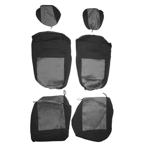 Set huse scaune universale gri negru - Img 2
