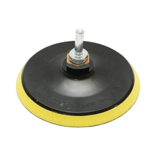 Set slefuire si polisare 125mm Velcro, bureti polisare, pad lana, pad abraziv, discuri abrazive P80, P120, P180, adaptor M14 pentru polizor unghiular si bormasina 9 piese Breckner Germany - Img 2