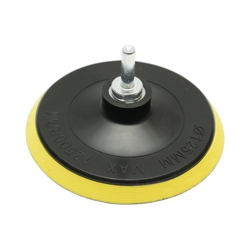 Set slefuire si polisare 125mm Velcro, bureti polisare, pad lana, pad abraziv, discuri abrazive P80, P120, P180, adaptor M14 pentru polizor unghiular si bormasina 9 piese Breckner Germany - Img 2