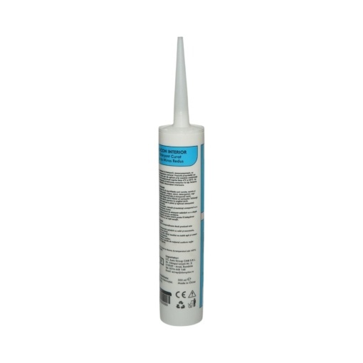 Silicon etansant neutral alb interior montare riflaje si panouri decorative 300ml Breckner Germany - Img 3