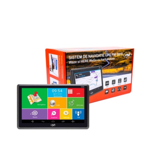 Sistem de navigatie GPS + DVR PNI S916 ecran 7 inch cu Android 6.0, memorie 16 GB, 1GB DDR3 RAM, harti Here Maps si Waze cu radarele din Romania - Img 7