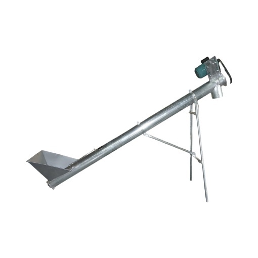 Snec transportor cereale orizontal 3m, 220V, 3kW, diametru 160mm, capacitate 10-15 T/h, cuva de alimentare si suport THOR - Img 3