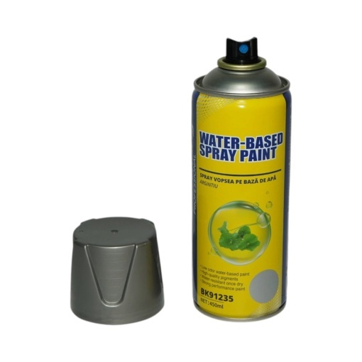 Spray vopsea argintiu pe baza de apa 450ml Breckner Germany - Img 2