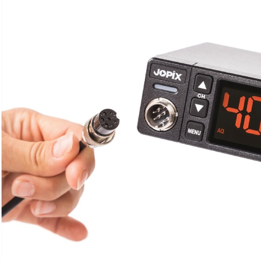 Statie radio CB JOPIX AT-606PRO ASQ, AM/FM, 4W, 12V-24V, PA, VOX, Noise Blanker - Img 6