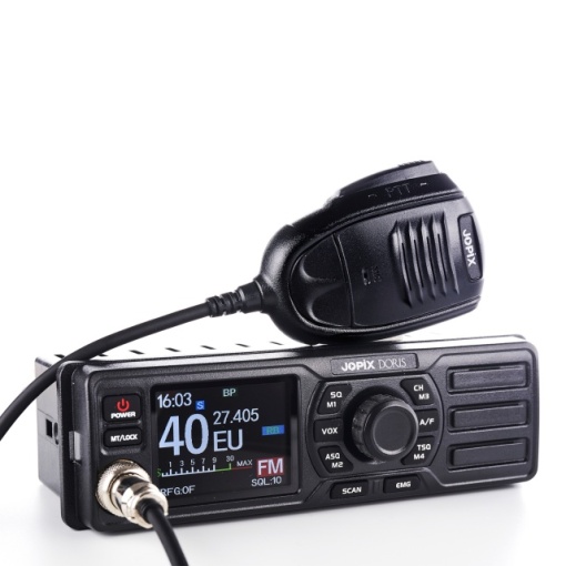 Statie radio CB JOPIX Doris 40CH, AM/FM, 4W, ASQ, Roger Beep, VOX, 12-24V - Img 7
