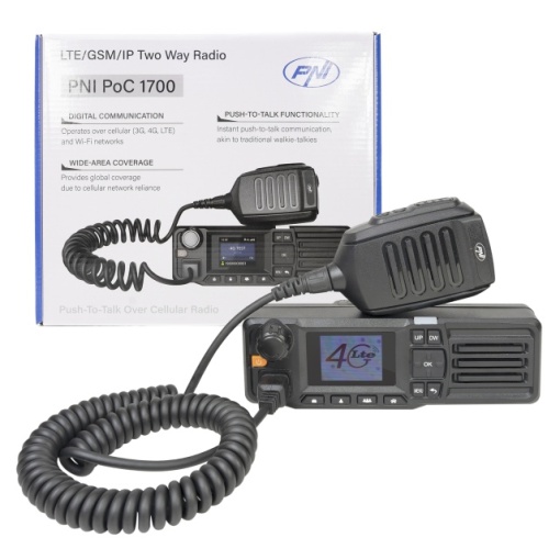 Statie radio PNI PoC 1700, GSM 4G LTE, Wi-Fi 2.4GHz, Android OS, ecran color 1.77 inch, 12V, IP54 - Img 2