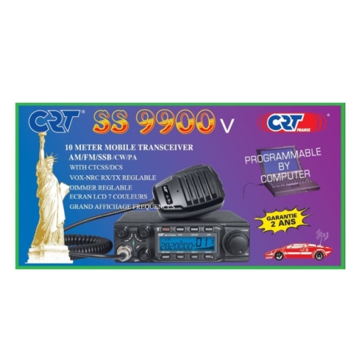 Statie radioamatori CRT SS 9900V AM, FM, LSB, USB, CW 28-29.7Mhz, ASQ, DTMF, Roger Beep, 12V, CTCSS, DCS, programabila - Img 4
