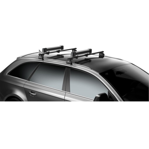 Suport 2 perechi schiuri Thule SnowPack 7322 cu prindere pe bare transversale aluminiu cu profil T - Img 4