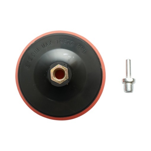 Suport disc slefuire 125mm Velcro, adaptor M14 pentru polizor unghiular si bormasina Breckner Germany - Img 2