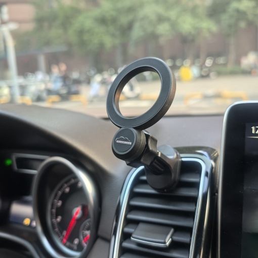 Suport magnetic Silvercloud Easy Drive 30 tip Magsafe pentru telefon mobil, fixare in grila de ventilatie - Img 8