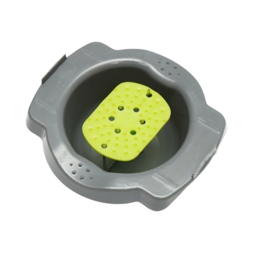 Tocator de legume multifunctional 12 in 1 manual, 8 lame inox interschimbabile, taietor legume, feliator, razatoare, decojitor, separator oua, recipient colectare - Img 16