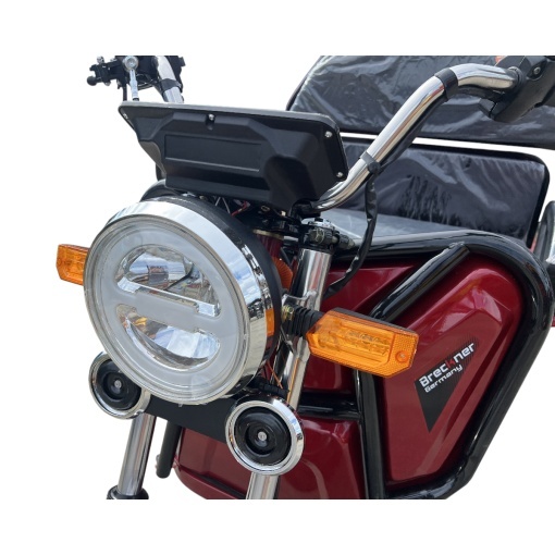 Triciclu electric BRECKNER GERMANY MODEL E ROSU 1600W 60V 20AH - Img 8