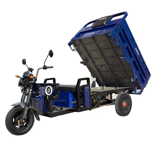 Triciclu electric cargo Samus Texas-25-1.7-72V58 Albastru CIV INCLUS - Img 2
