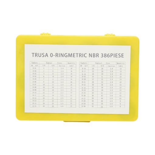 Trusa O-ring metric din NBR 386 piese - Img 2