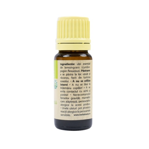 Ulei esential de Lemongrass (Cymbopogon flexuosus) 100% pur fara adaos, 10 ml - Img 2