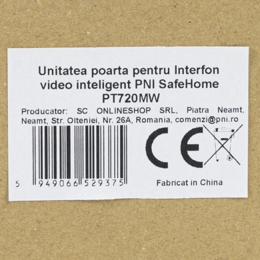 Unitatea poarta pentru Interfon video inteligent PNI SafeHome PT720MW - Img 8