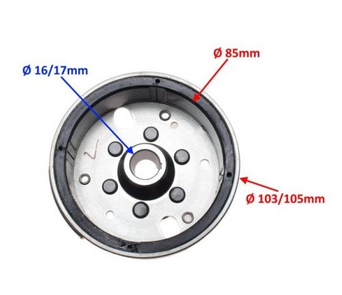 Volanta Piaggio, Aprilia 50cc (OEM: 1A010014) - Img 2