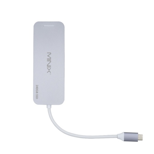 Adaptor multiport USB-C Minix NEO-S2GR cu Solid State Drive (SSD) 240Gb inclus, HDMI, USB Type-C, 2 x USB3.0 - Img 5