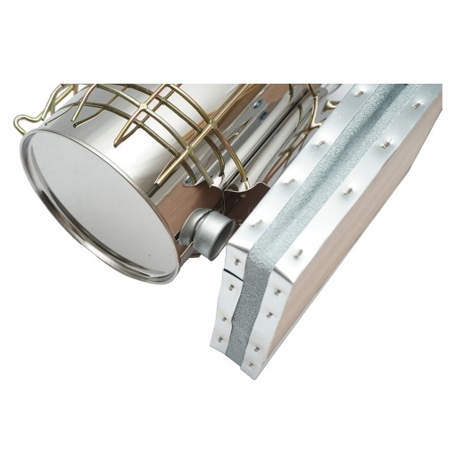 Afumator albine din inox cu cilindru scut termic si burduf din piele 190mm - Img 5