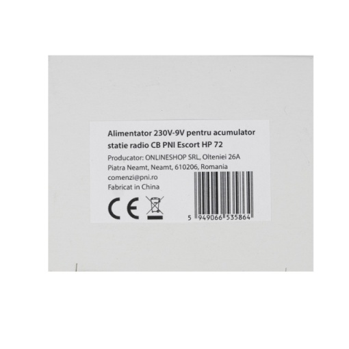 Alimentator 230V-9V pentru acumulator statie radio CB PNI Escort HP 72 - Img 4