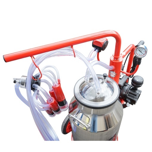 Aparat de muls vaci 1 post bidon 40L inox cu vid in cadru(vacuum) Breckner Germany - Img 6