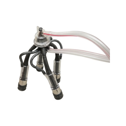 Aparat de muls vaci cu grup colector 160cc, sasiu galvanizat, bidon inox 40L, 2 posturi Breckner Germany - Img 8