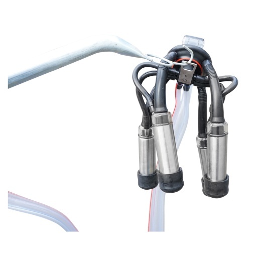 Aparat de muls vaci cu grup colector 160cc, sasiu galvanizat, bidon aluminiu 30L, 1 post Breckner Germany - Img 10