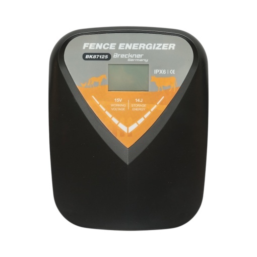 Aparat generator de impulsuri 14 Joule, 12V/220V, 140 km cu afisaj LCD pentru gard electric IPX6 Breckner Germany - Img 2
